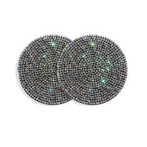 Rhinestone car coasters